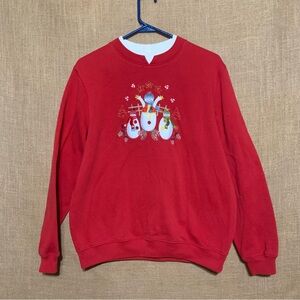 Vintage 80’s Baxter & Wells Holiday Snowman Crewneck Sweatshirt Medium